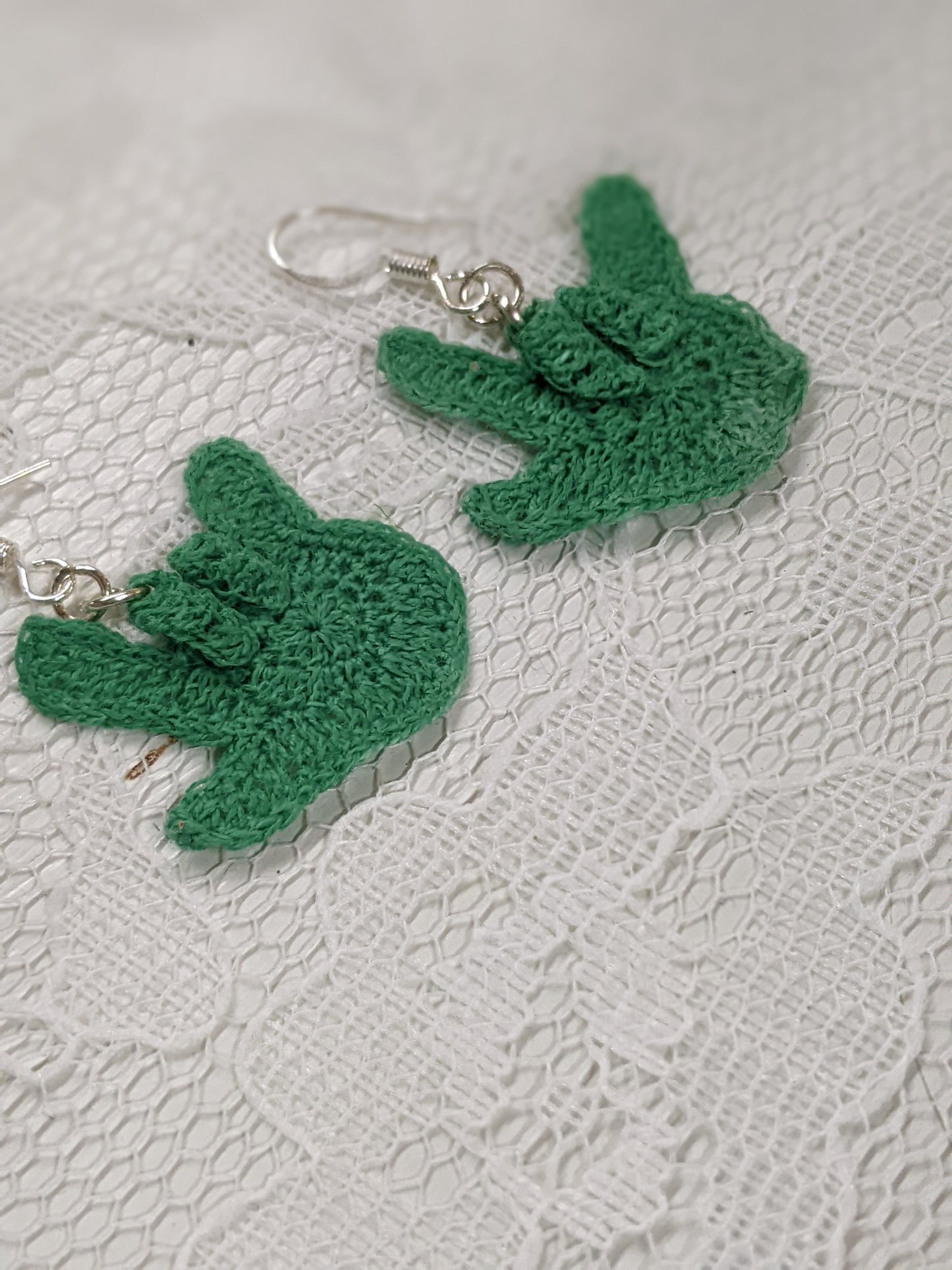 ASL "I Love You" Earrings