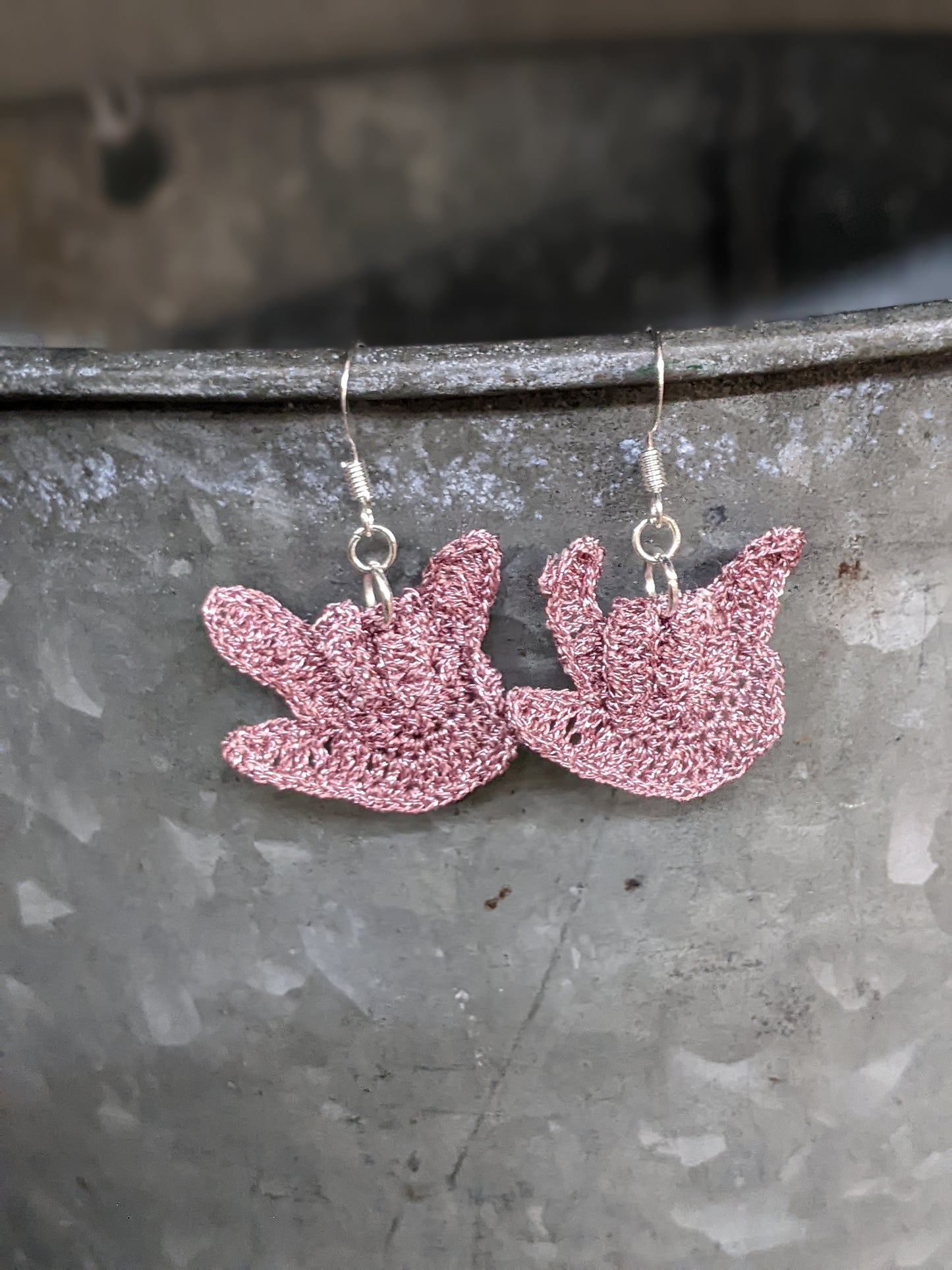 ASL "I Love You" Earrings