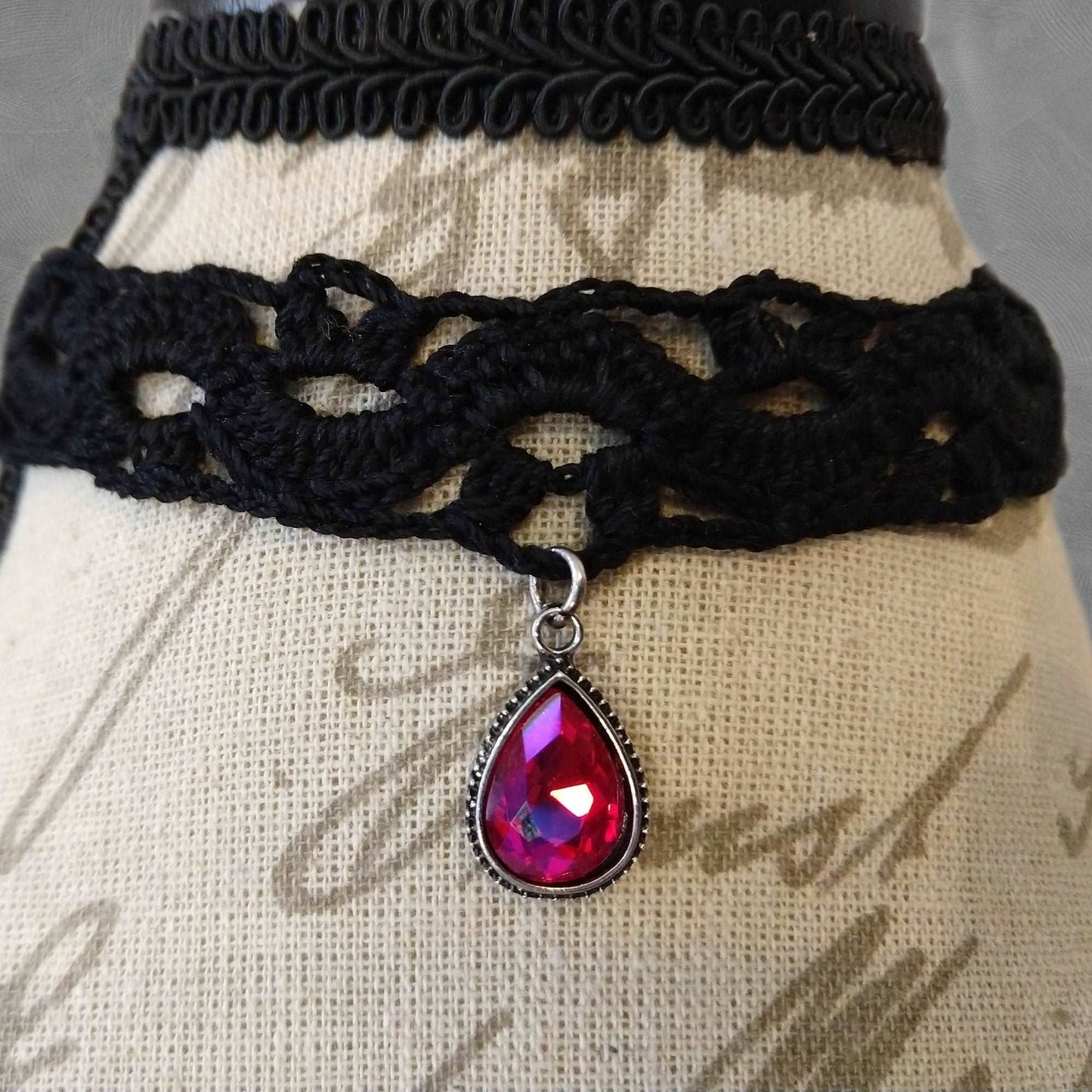Black Lace Choker Necklace