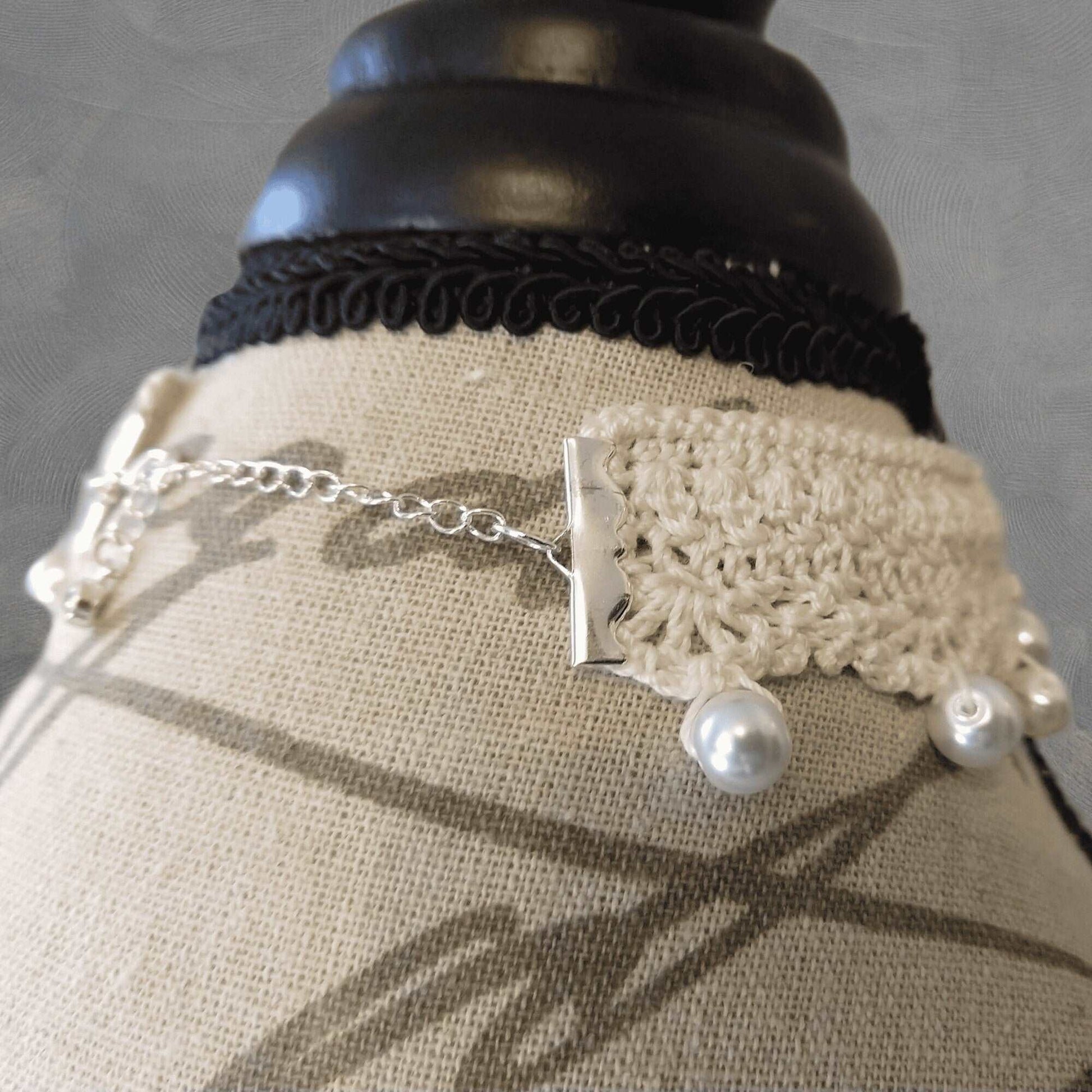 Ivory Bead Choker Necklace