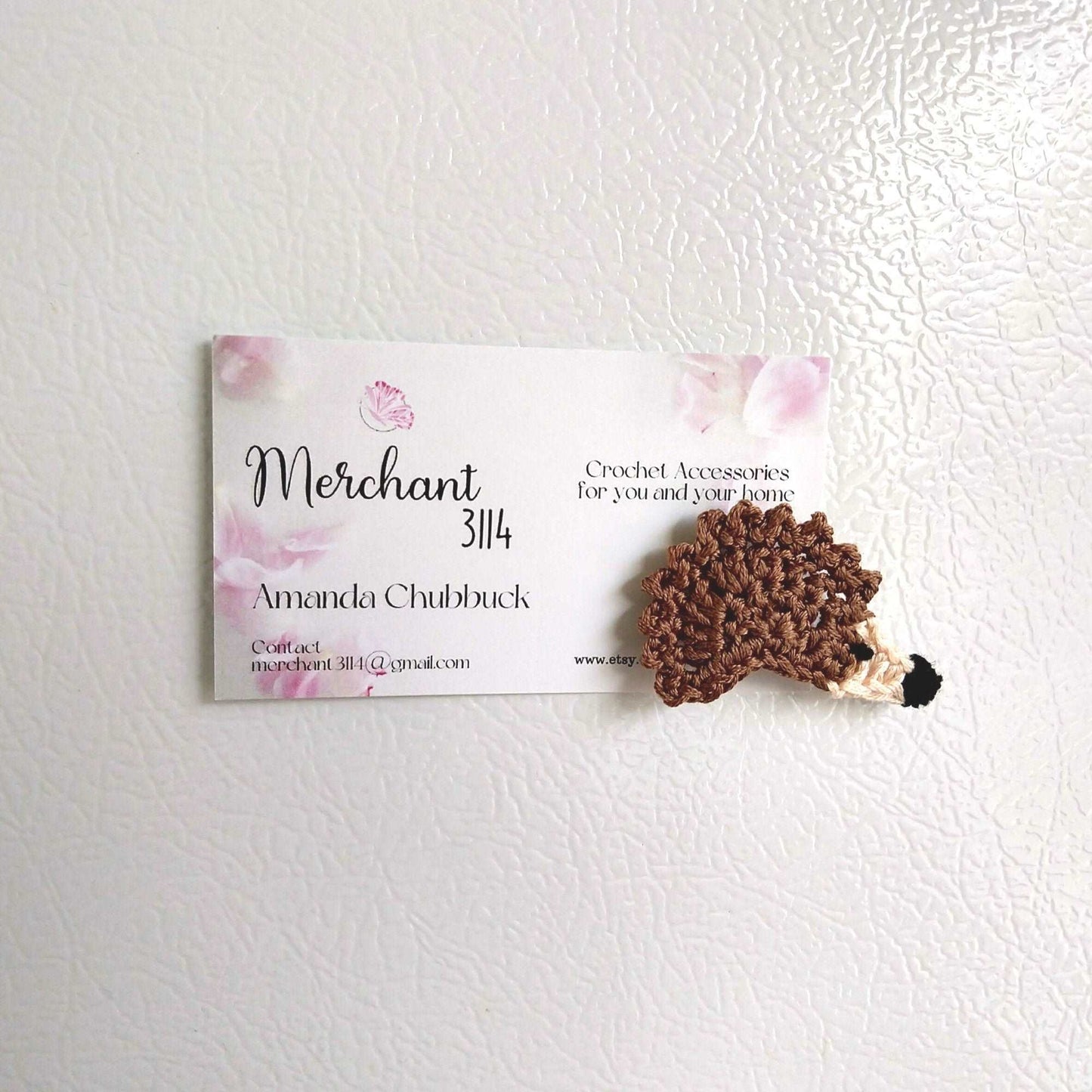 Hedgehog Crochet Magnet