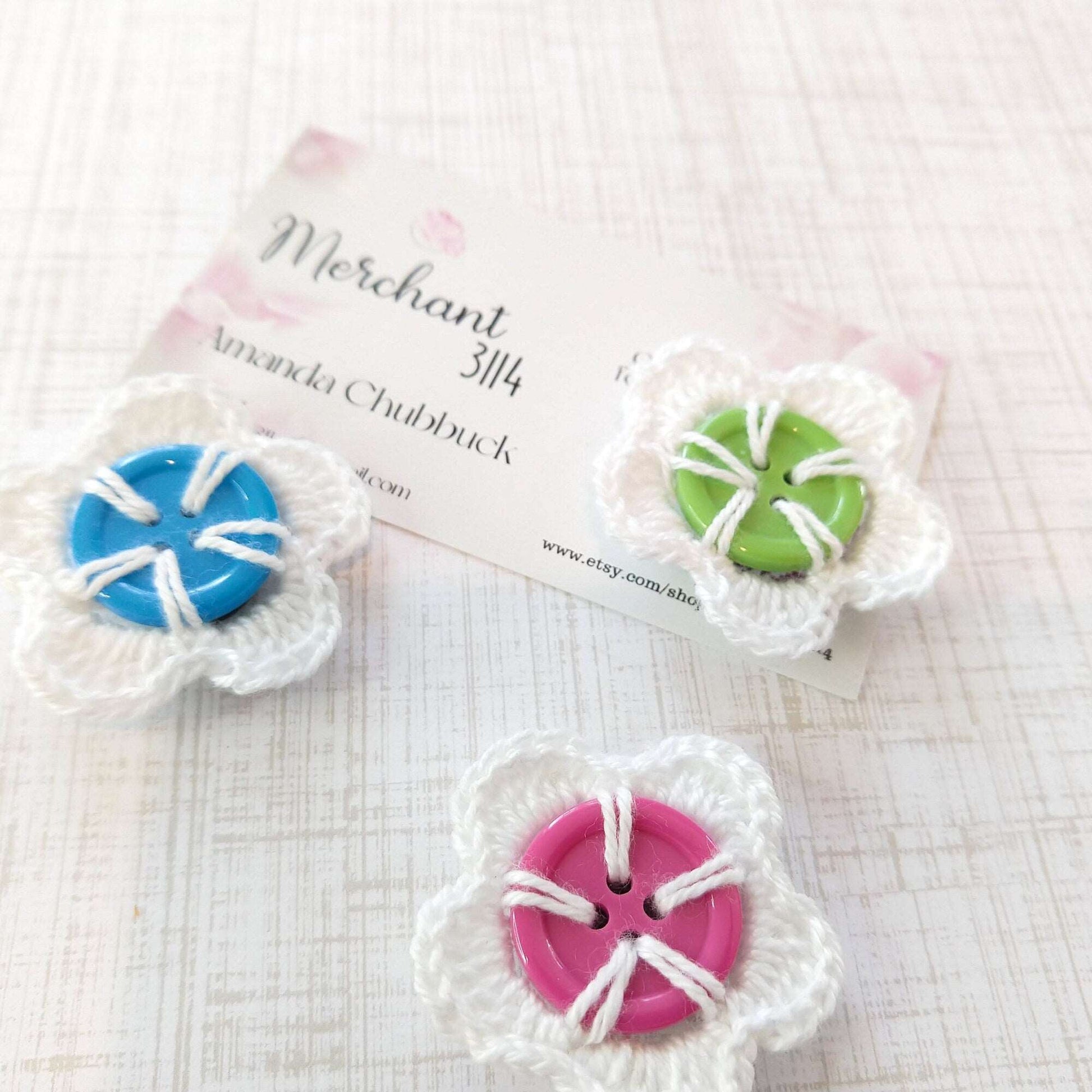Flower Button Magnet
