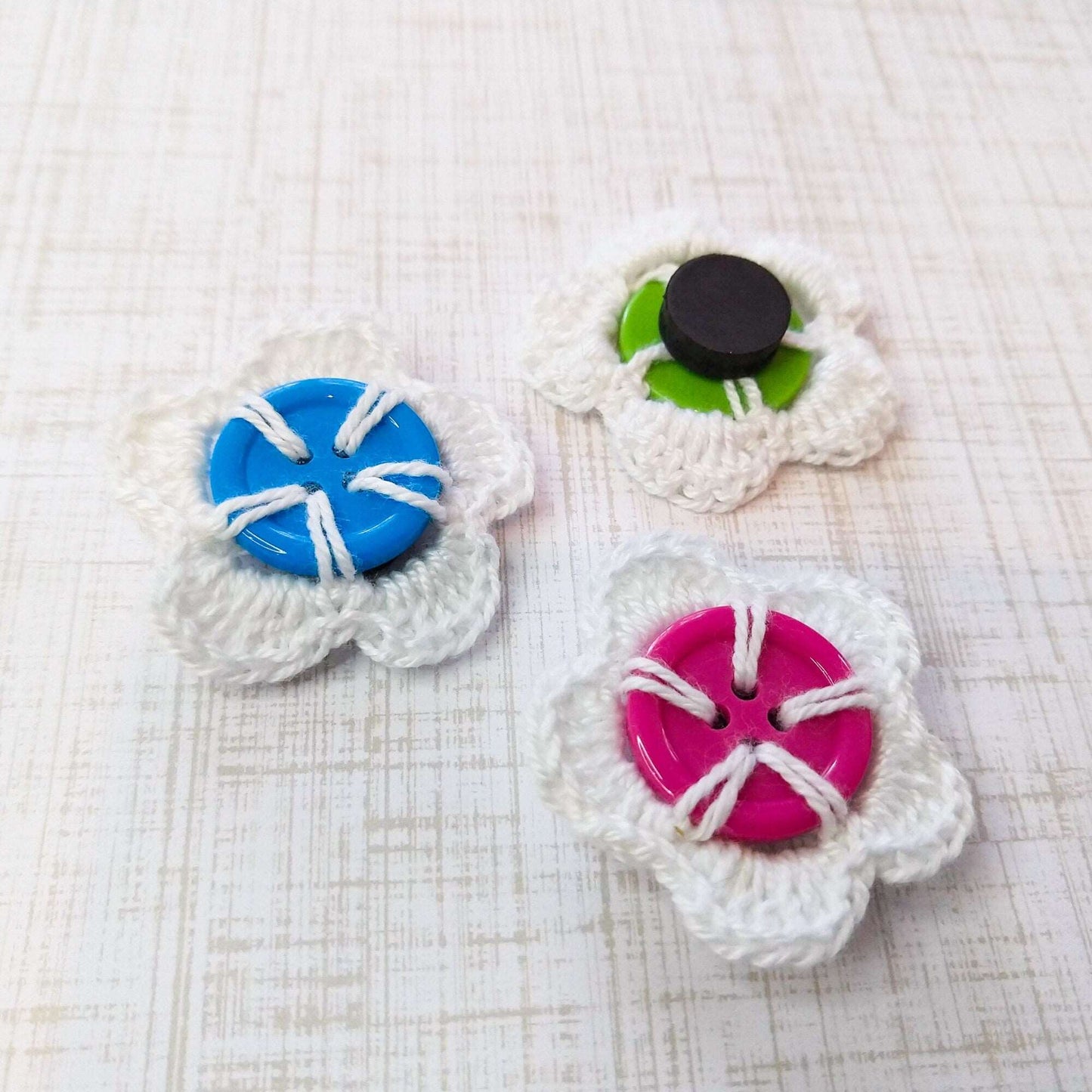 Flower Button Magnet