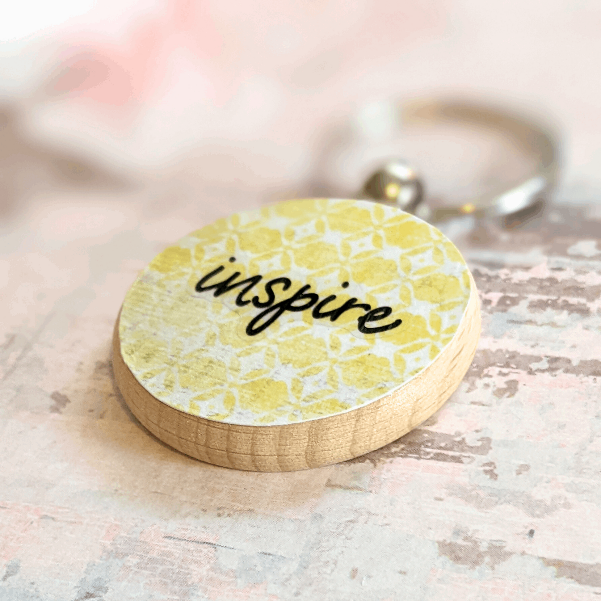 Motivational Quote Keychain