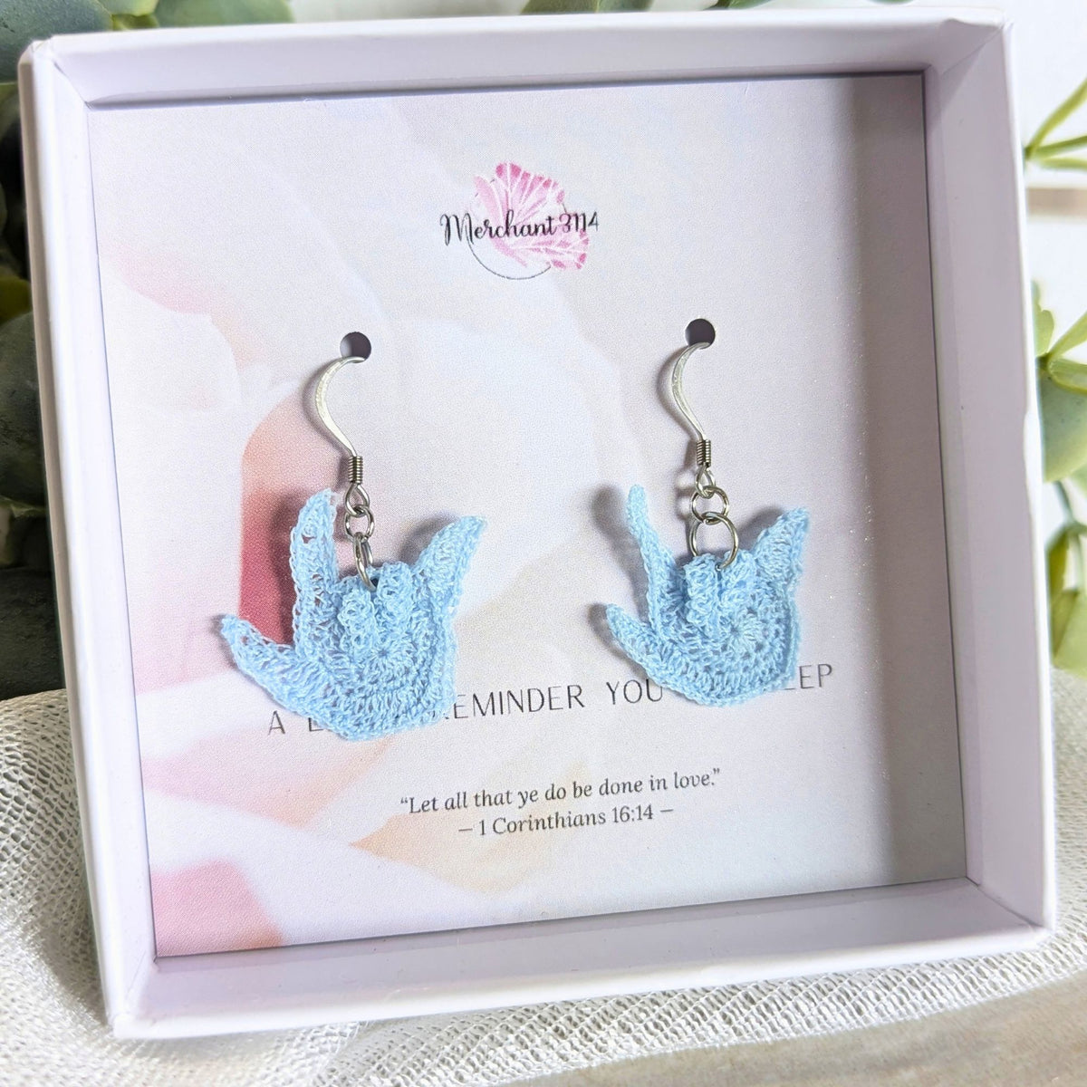 ASL "I Love You" Earrings
