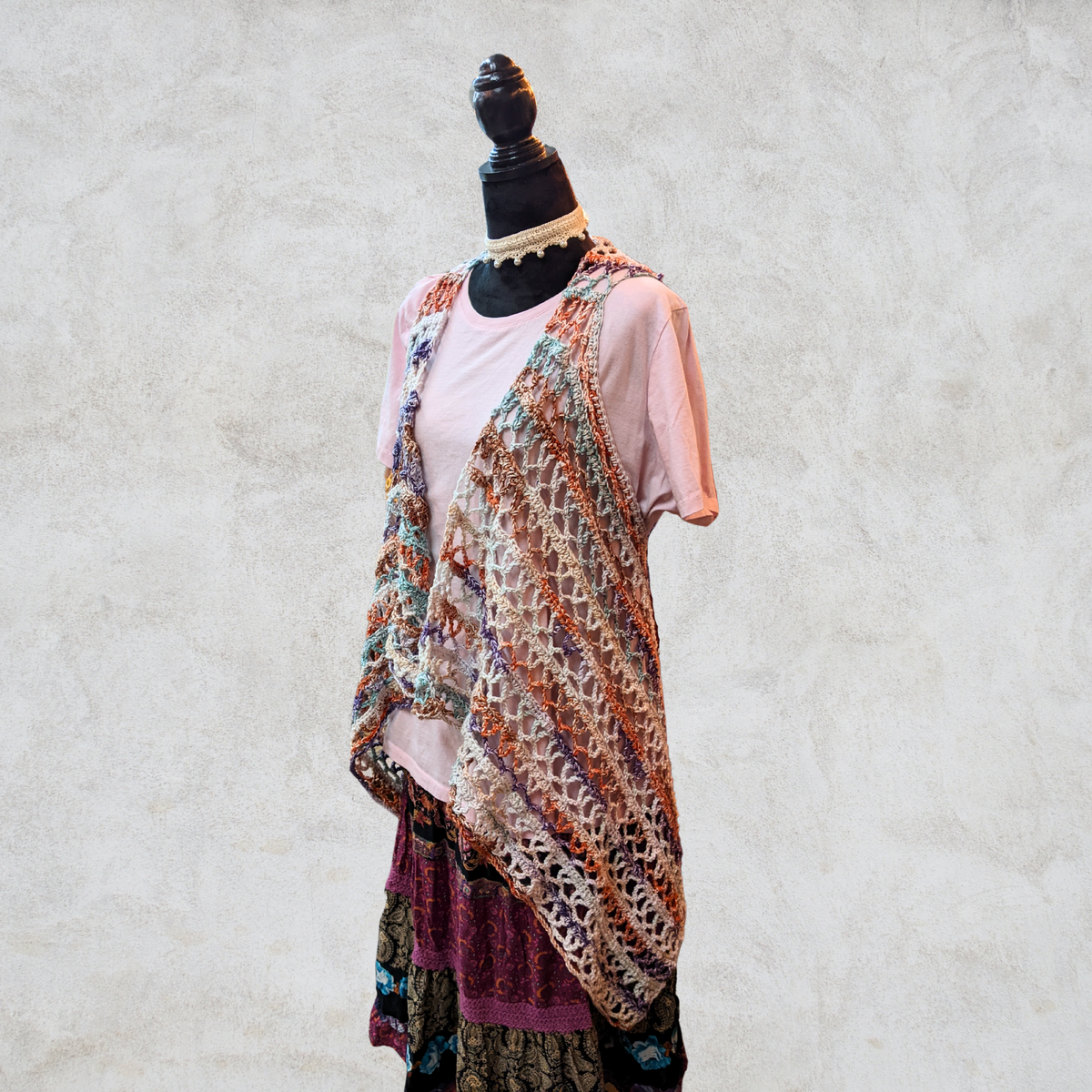 Crochet Lace Vest — Classic Cotton