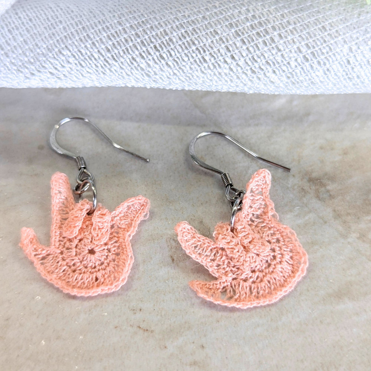 ASL "I Love You" Earrings