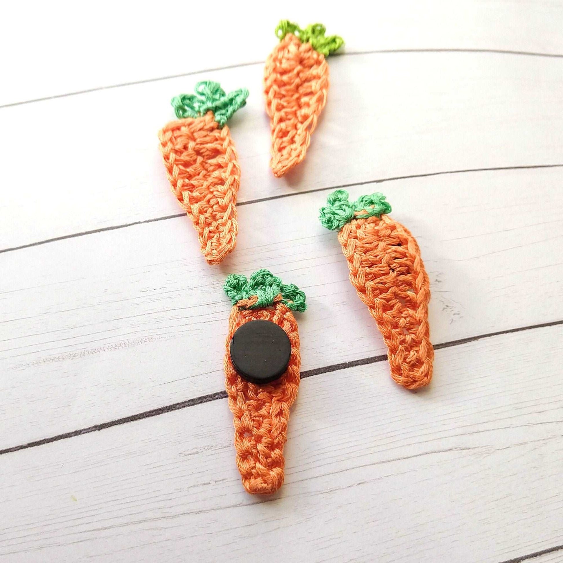 Carrot Crochet Magnet