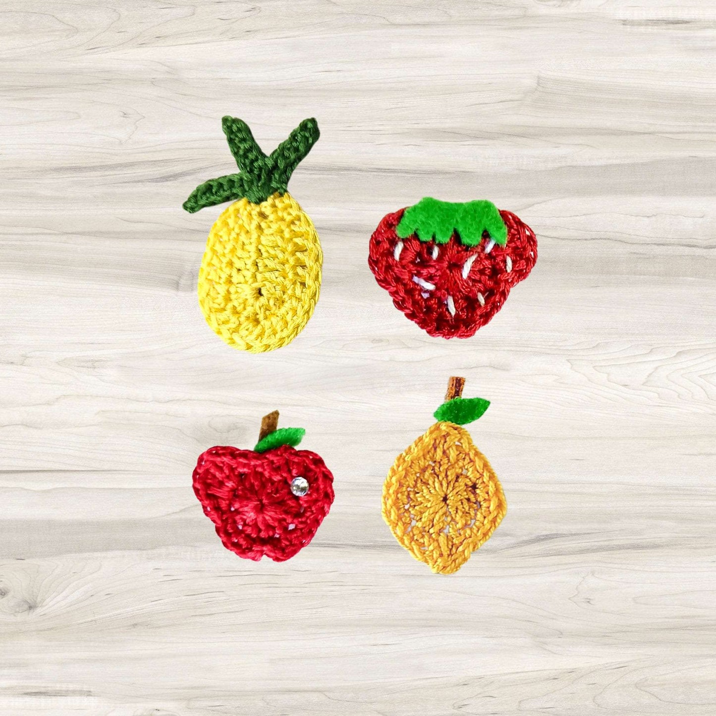 Mixed Fruit Magnet Set of 4