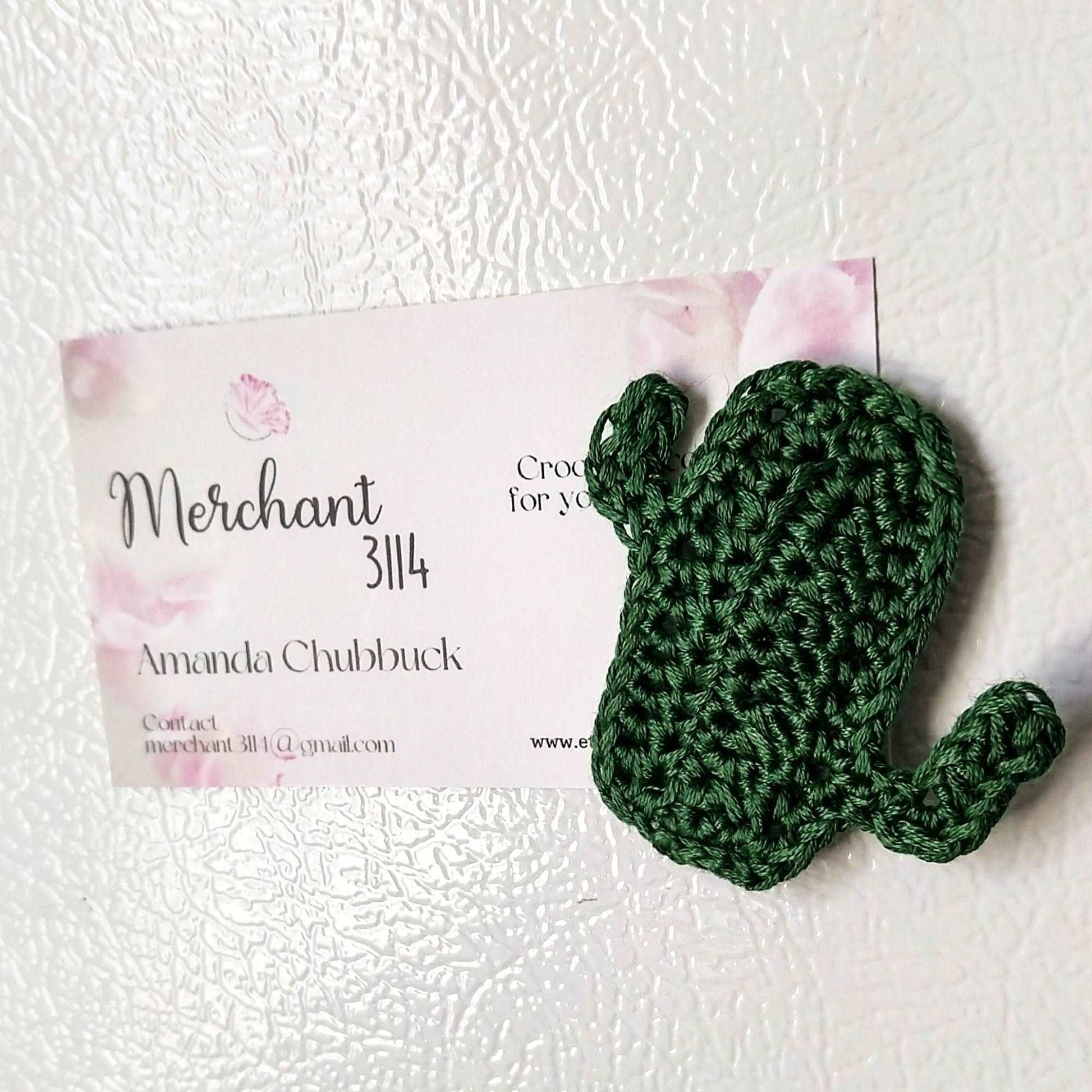 Cactus Crochet Magnet