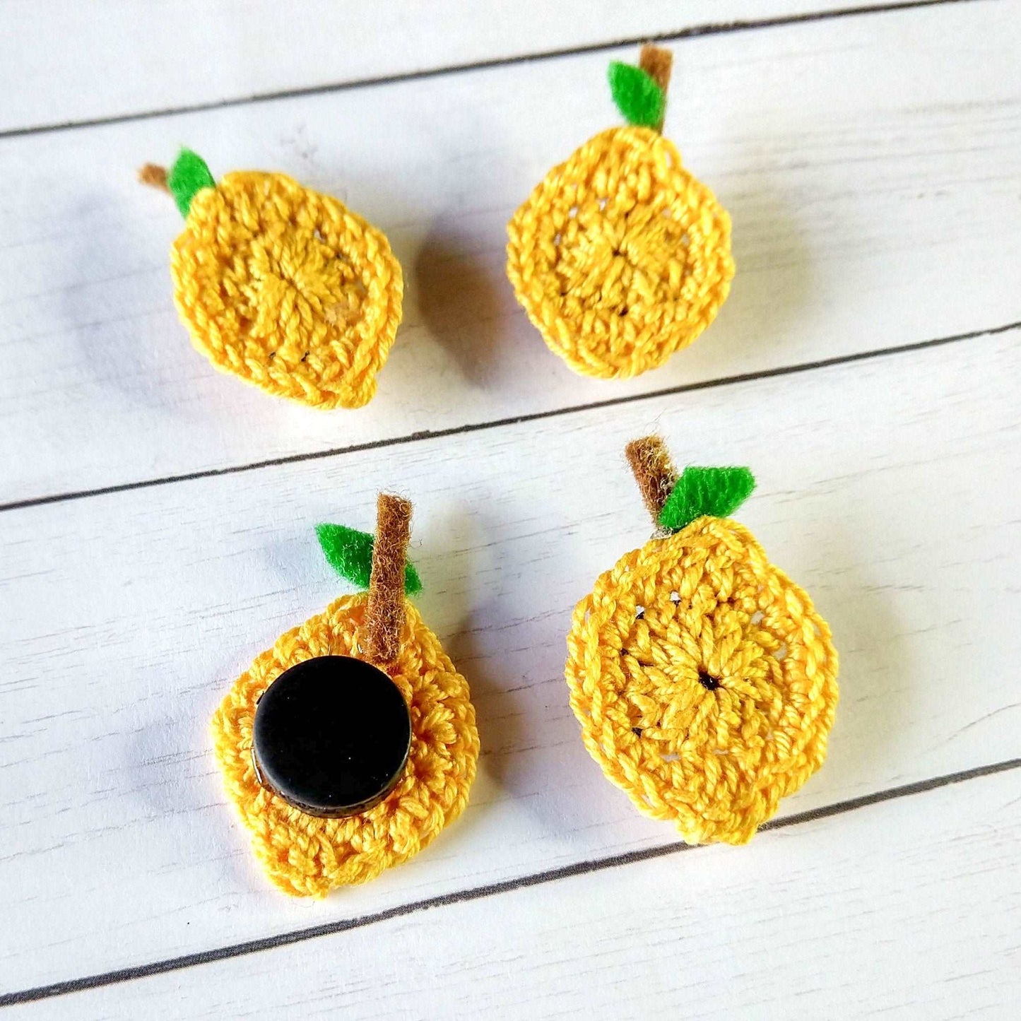 Lemon Crochet Magnet