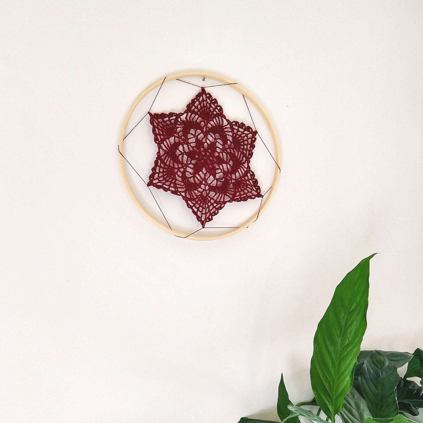 Lace Hoop Wall Décor