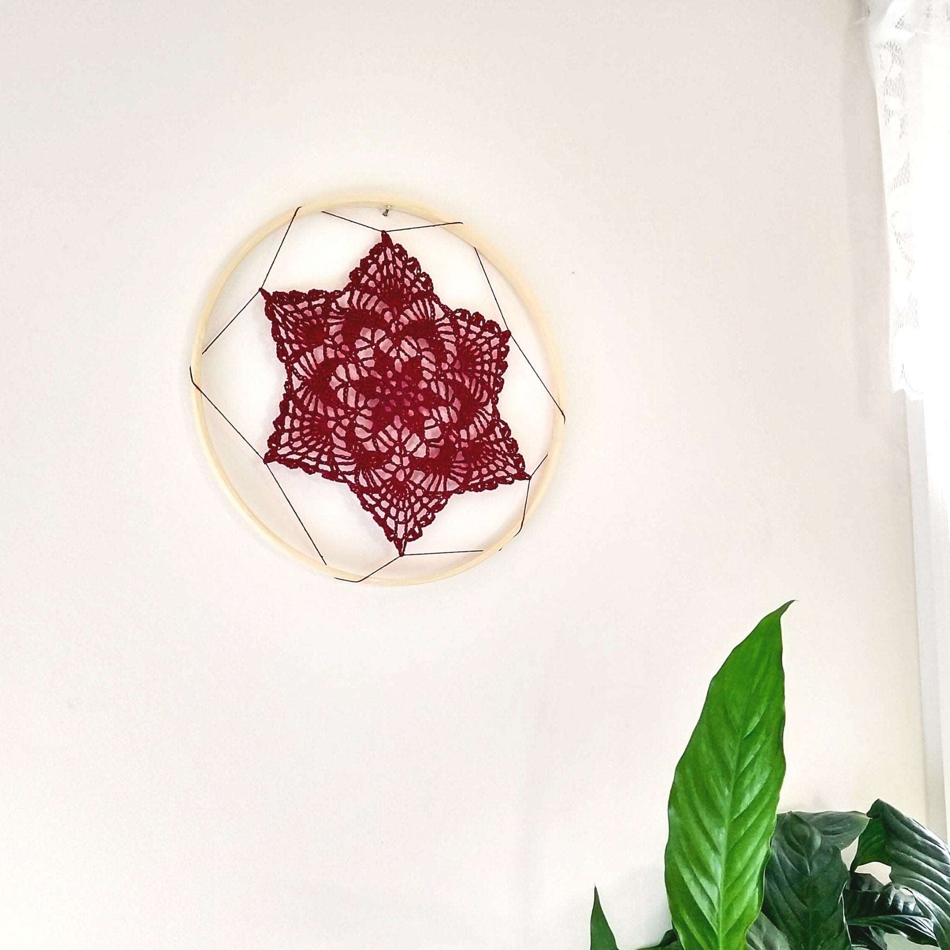 Lace Hoop Wall Décor