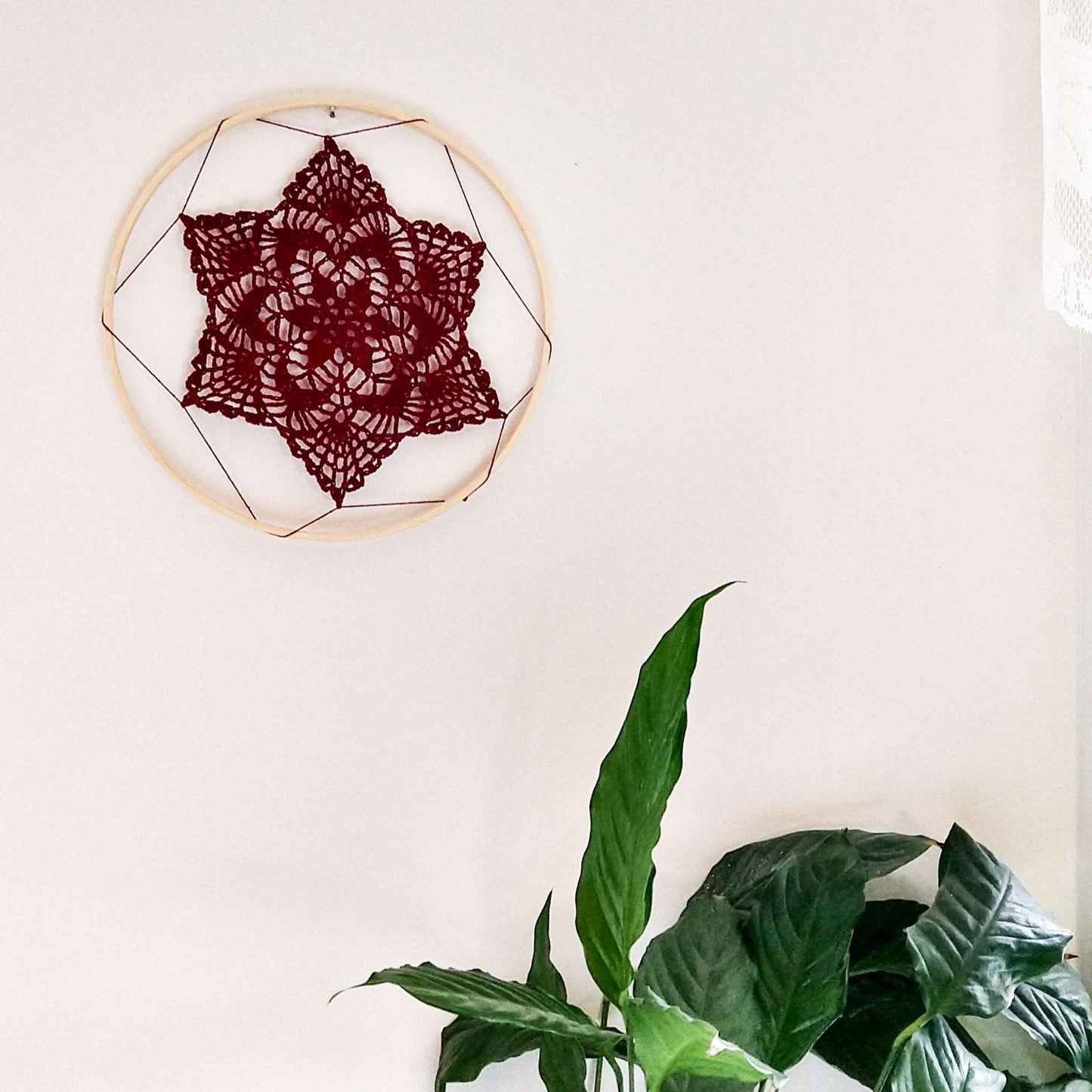 Lace Hoop Wall Décor