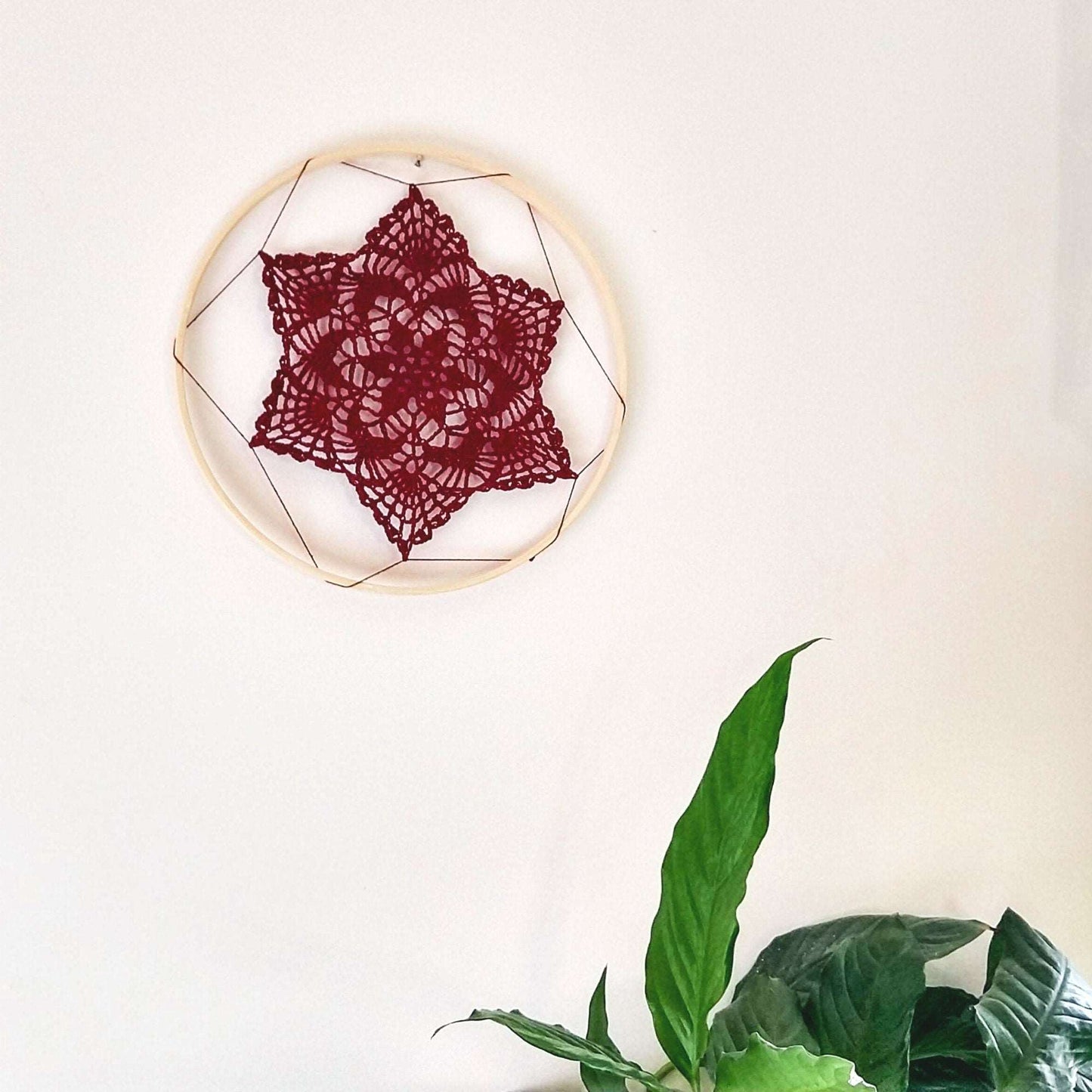 Lace Hoop Wall Décor