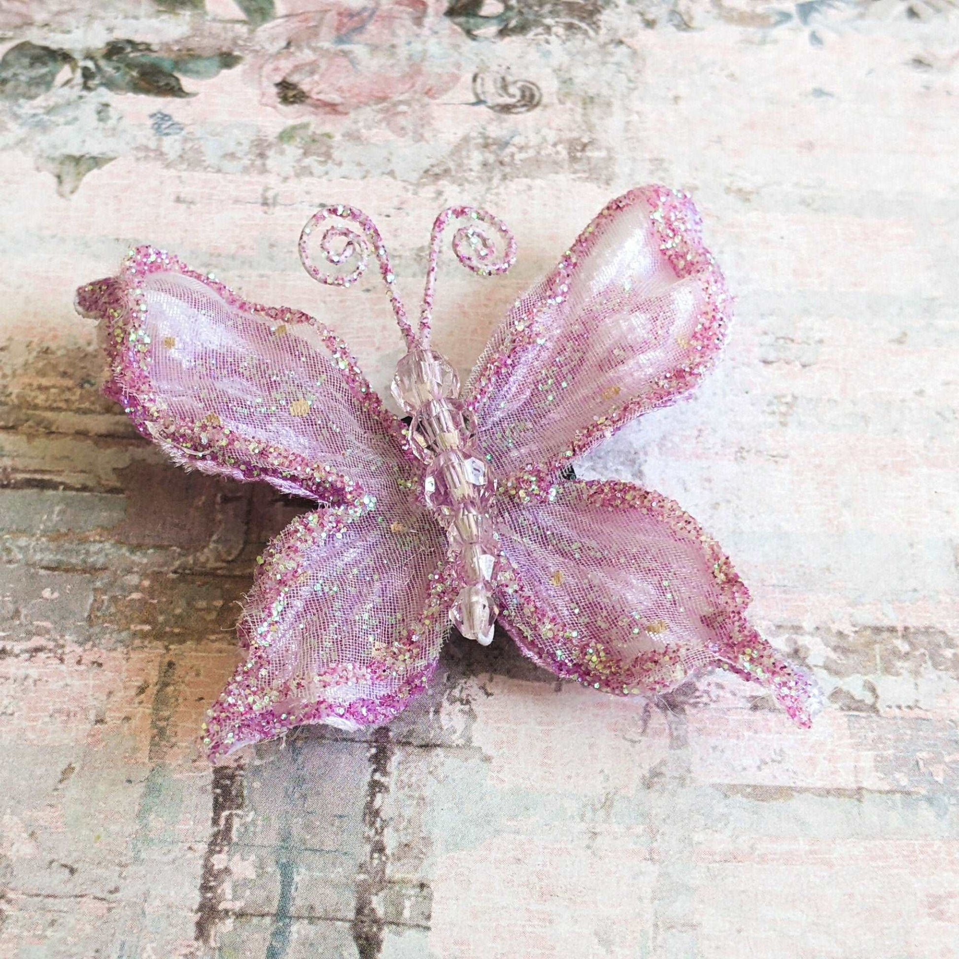 Glitter Butterfly Fridge Magnet