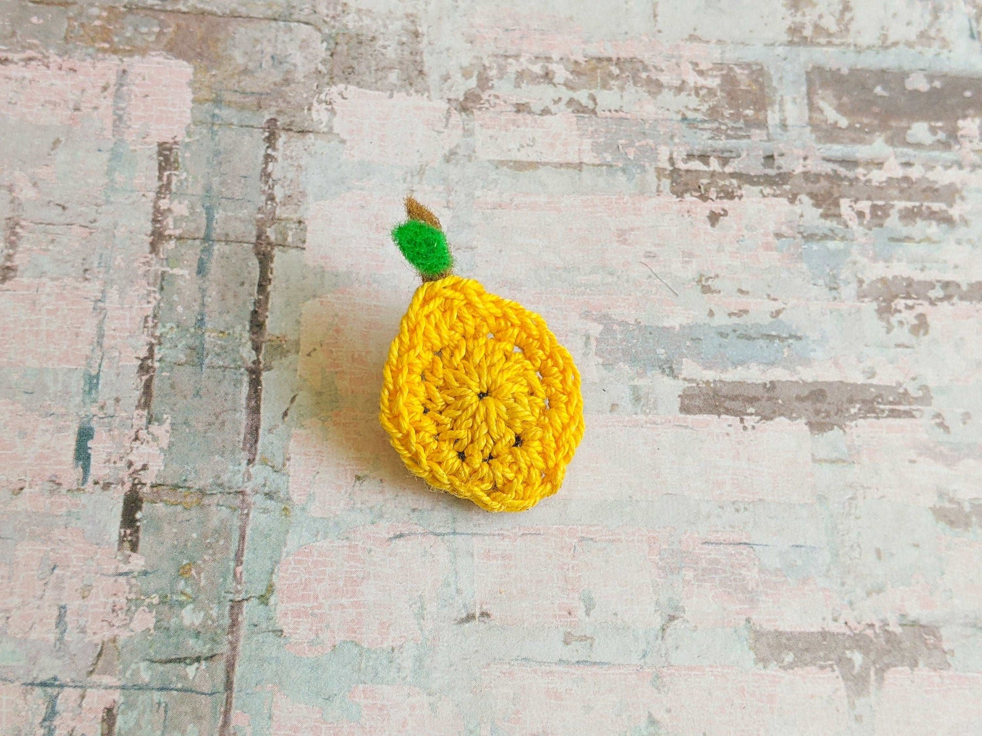 Lemon Crochet Magnet