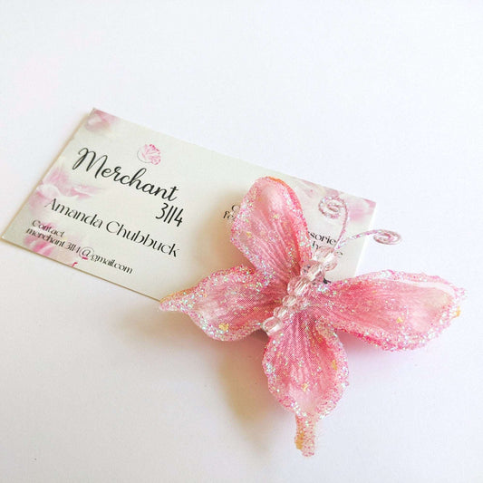 Glitter Butterfly Fridge Magnet