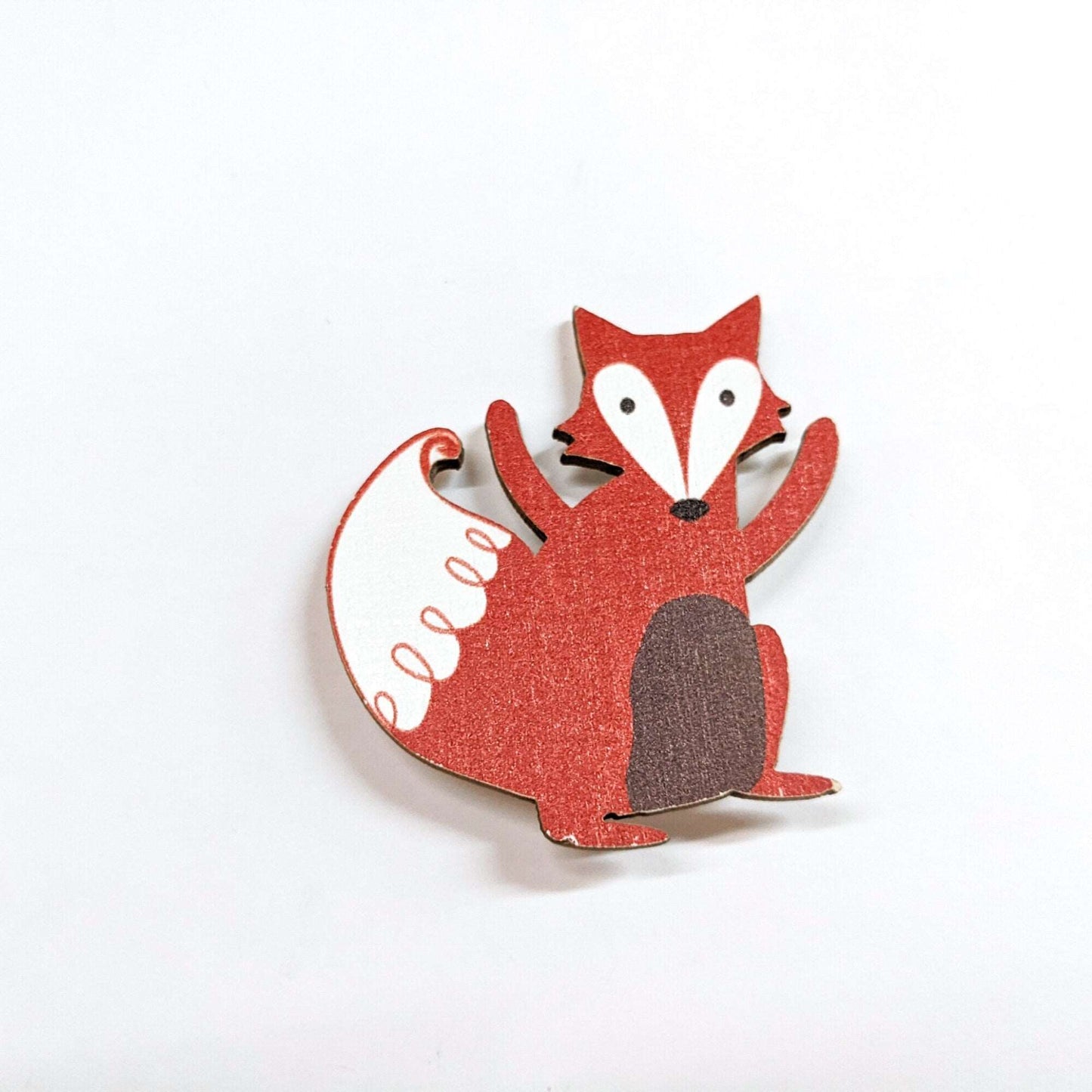 Fox Wooden Magnet