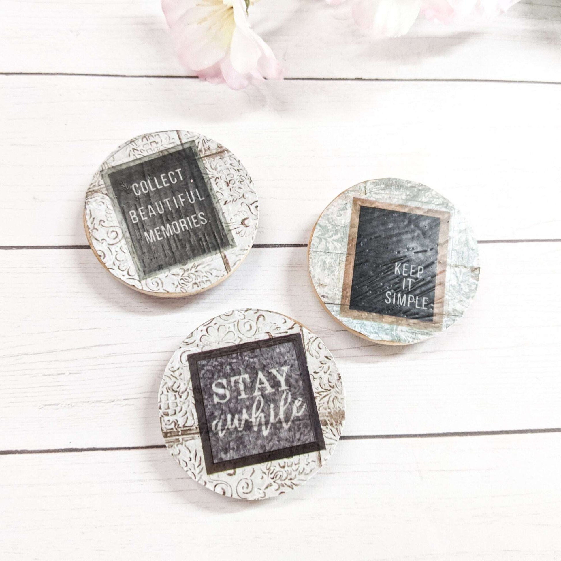 Farmhouse Quote Fridge Magnet Set of 3