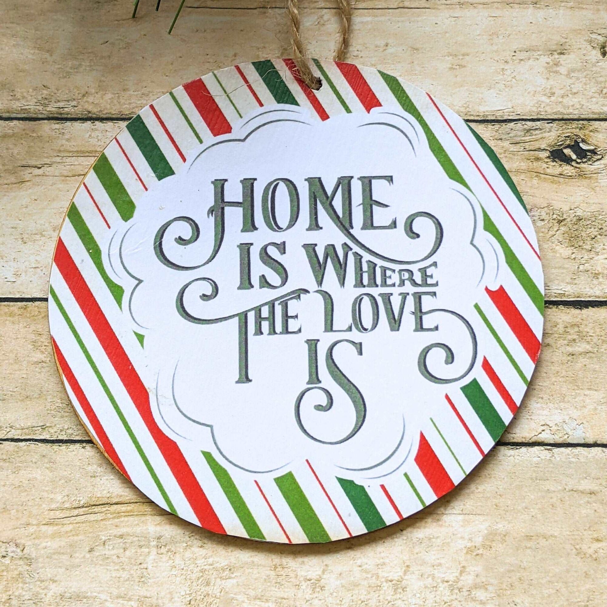 Home Is Where the Love Is" Ornament