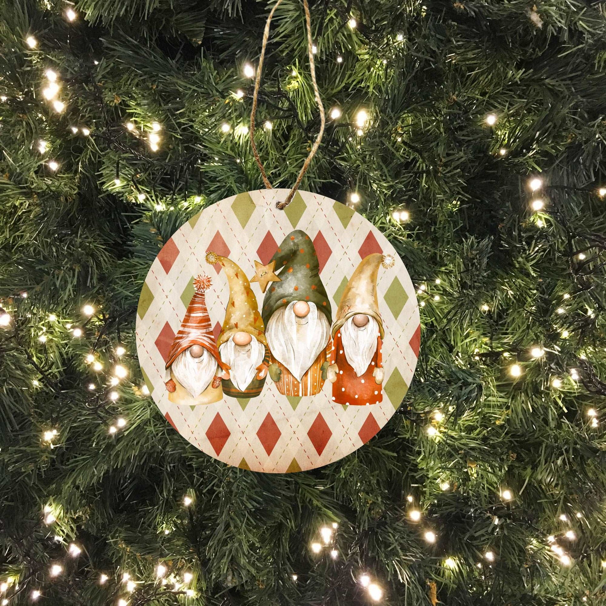 Gnome Family Christmas Ornament