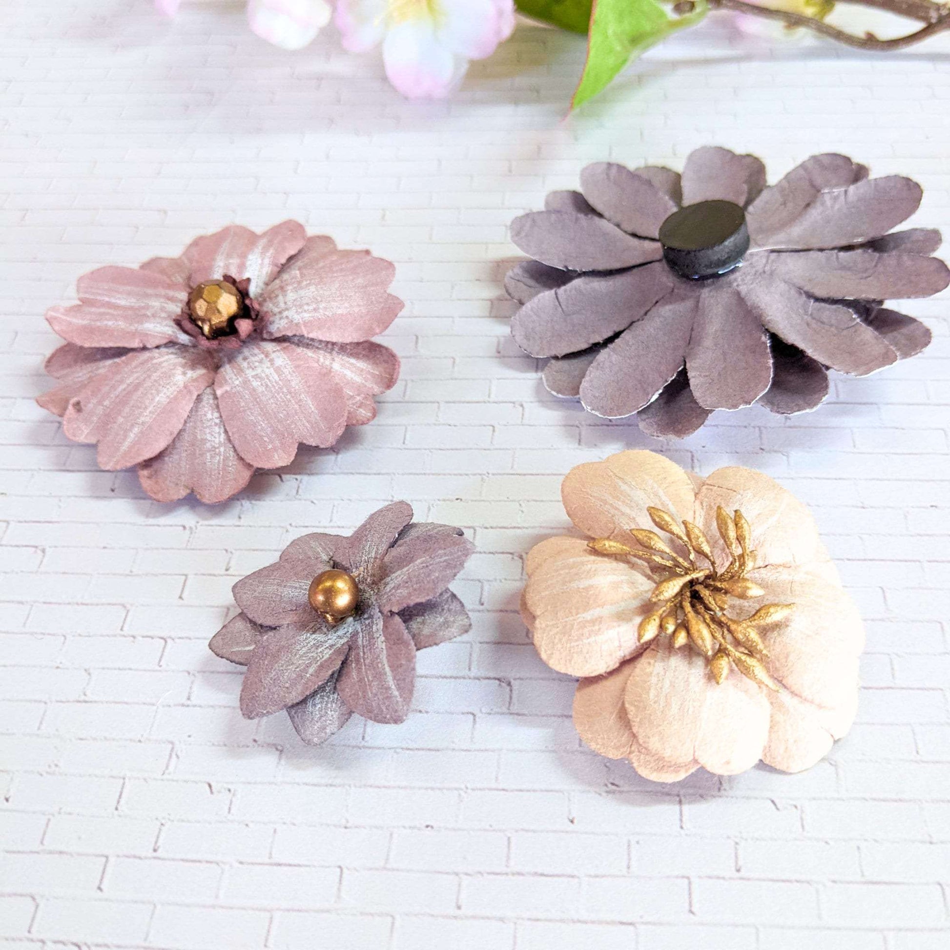 Flower fridge magnet - Set of 4