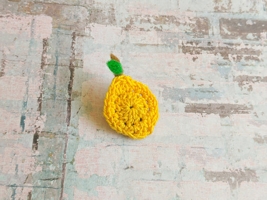Lemon Crochet Magnet