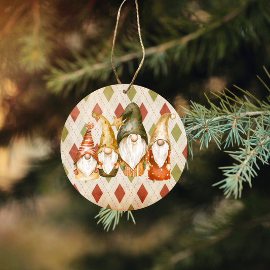 Gnome Family Christmas Ornament